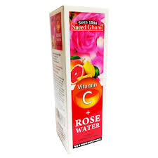 Rose water + vitamin c spray